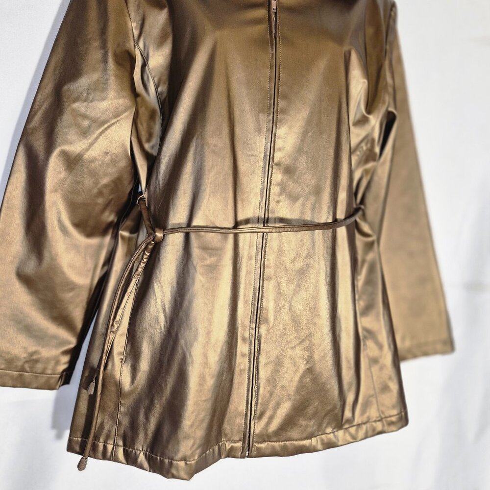 Basic Editions Stunning Gold Jacket, Lined, In Si… - image 5